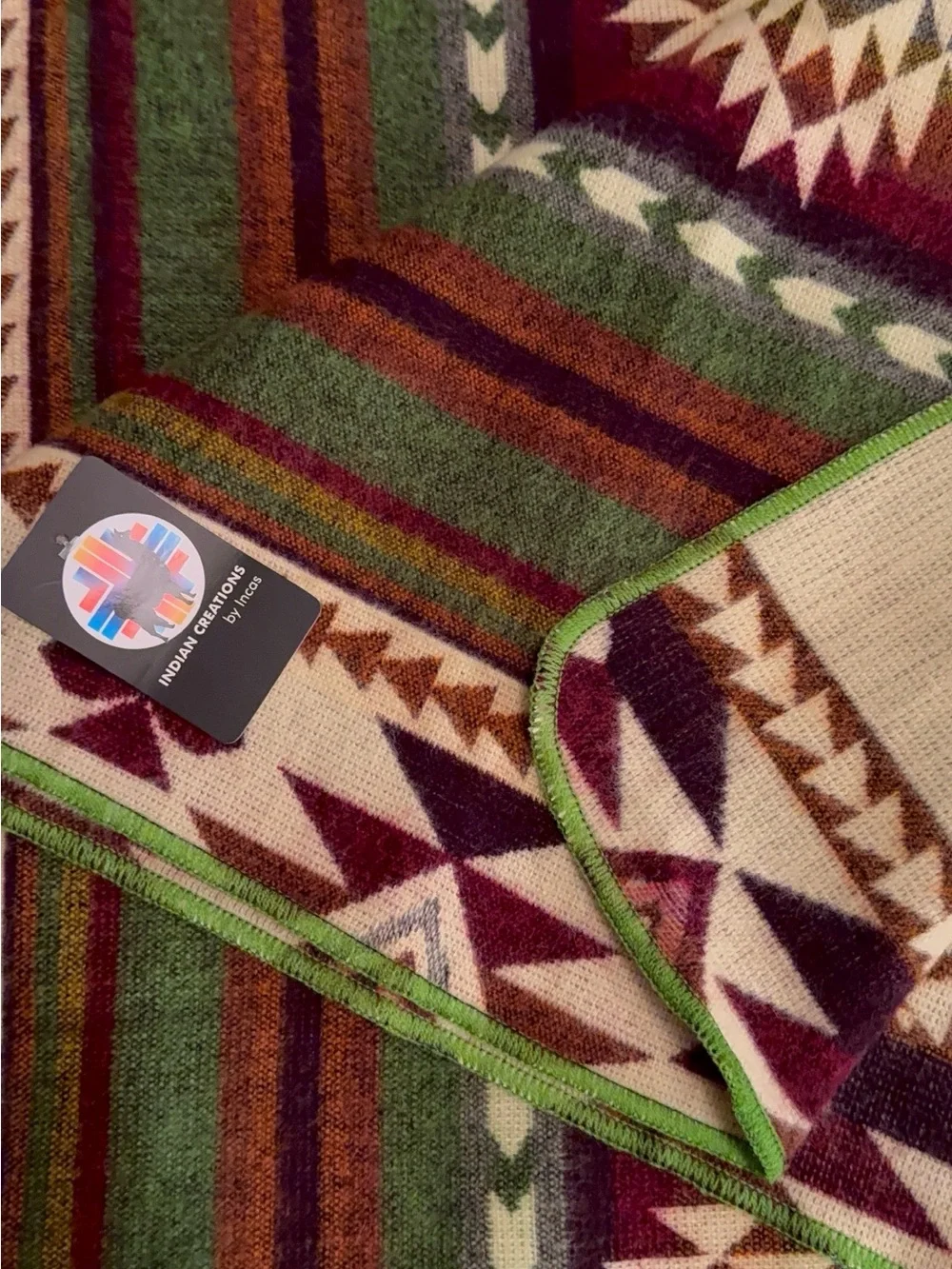 Handmade Alpaca blanket reversible